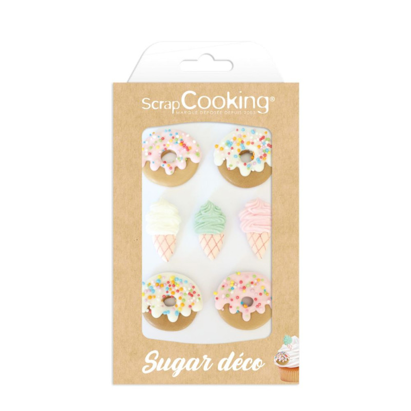 scrapcooking Décosucre "Donuts-Glaces "