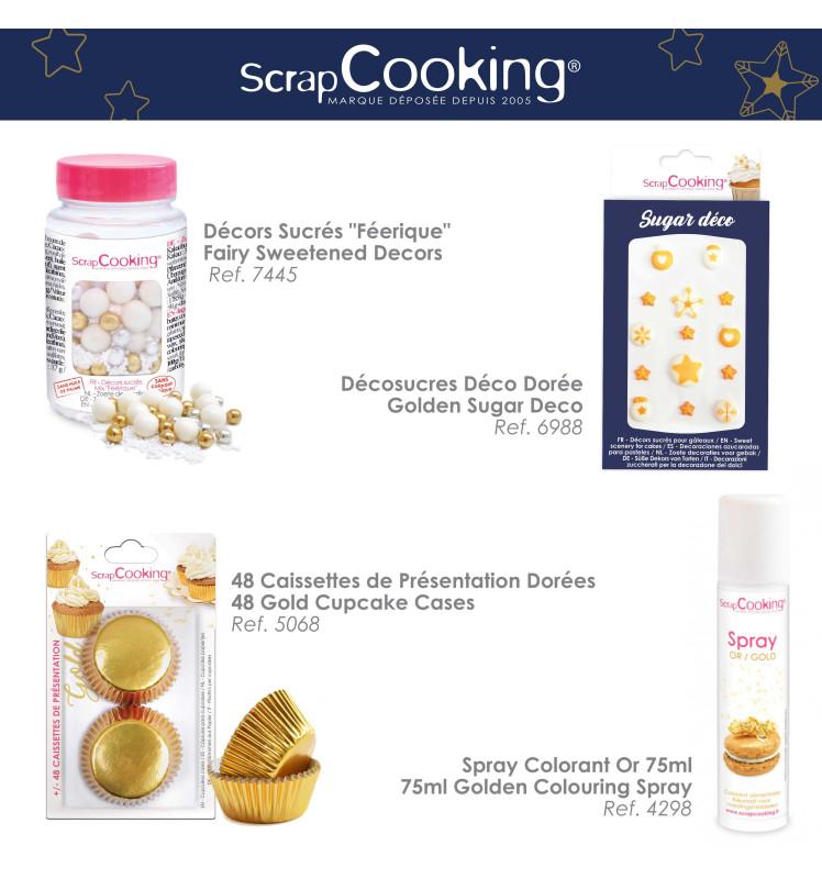 Scrapcooking Décosucres Déco Dorée
