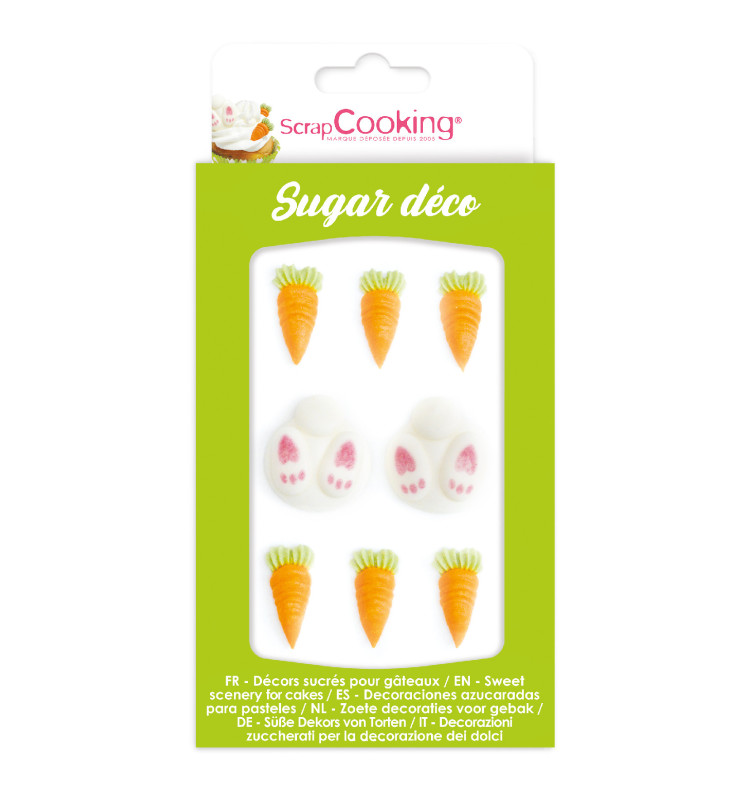 scrapcooking Décosucres lapin/carotte