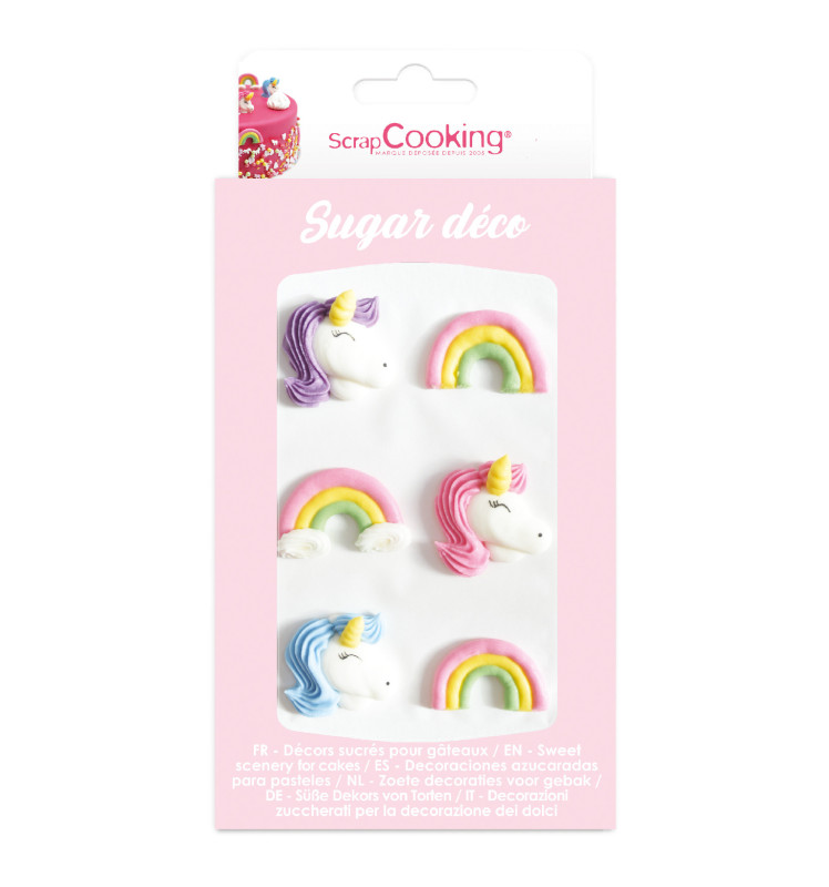 scrapcooking Décosucres Licorne