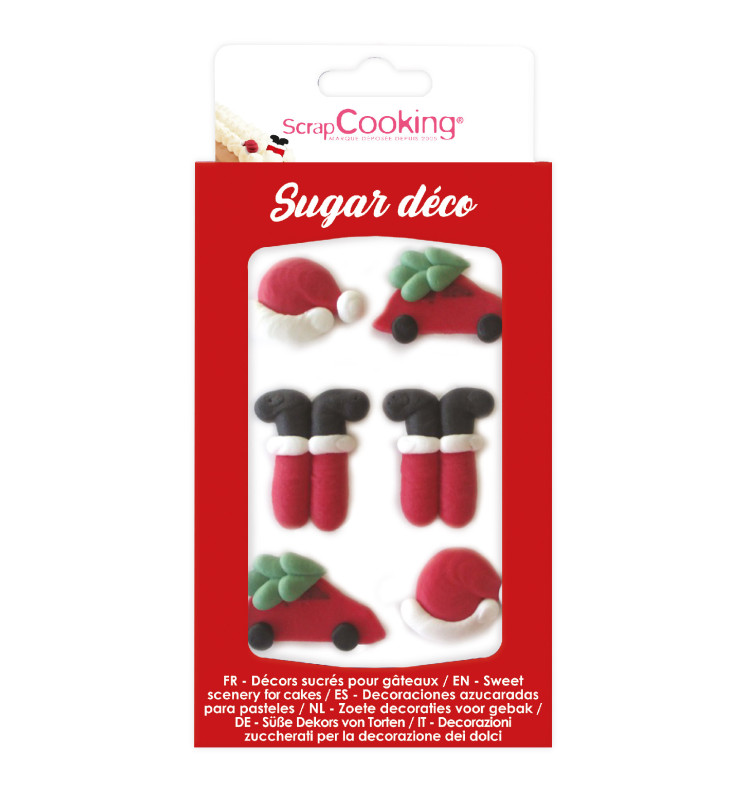 scrapcooking Décosucres père Noël