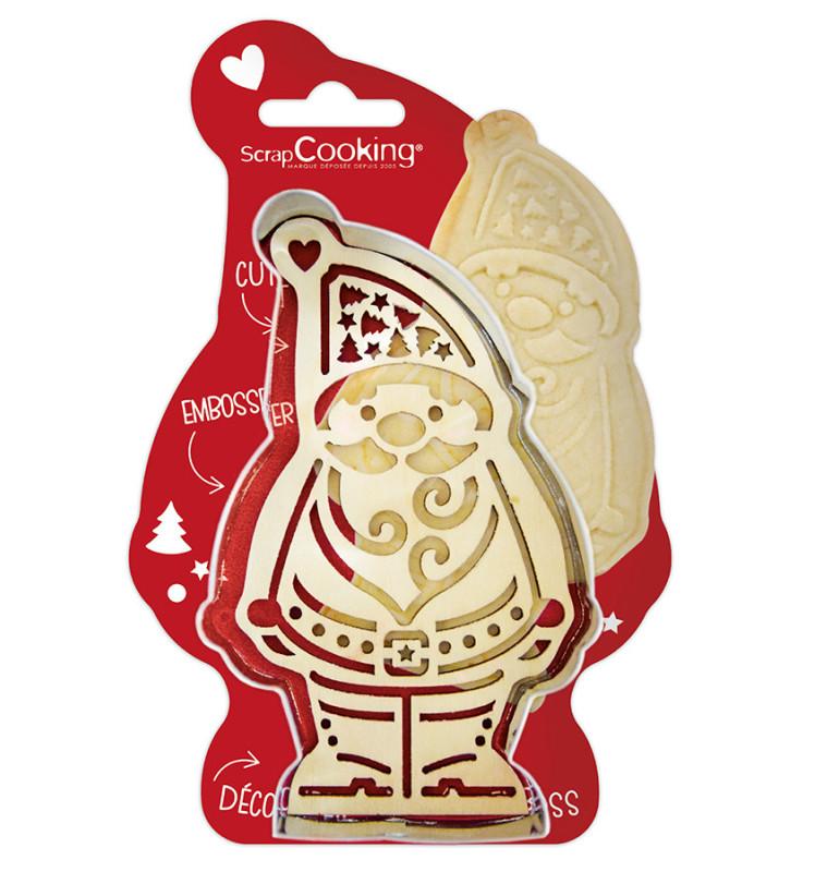 Scrapcooking Découpoir + Embosseur Bois Père Noël