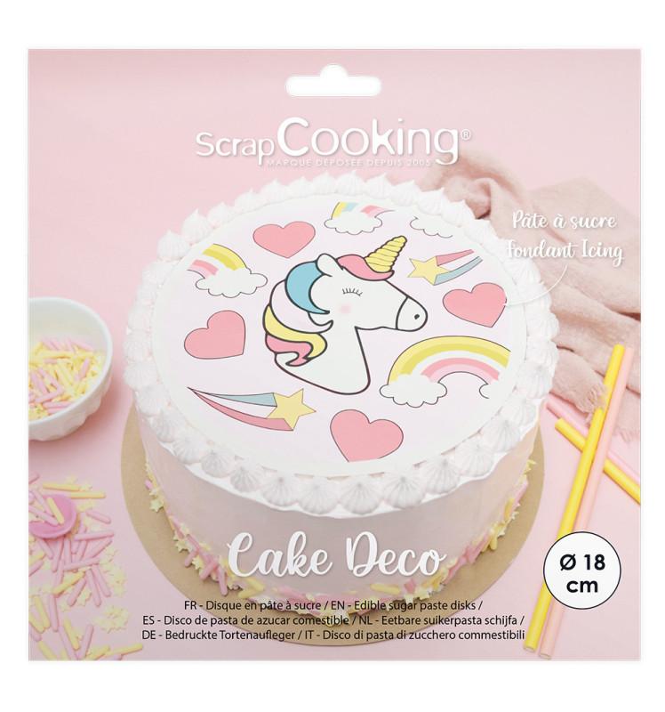 Scrapcooking Disque De Pâte à Sucre Licorne