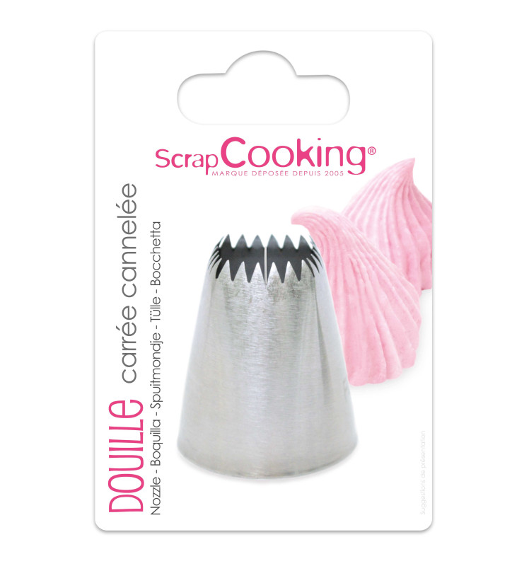 Scrapcooking Douille Carrée Cannelée En Inox
