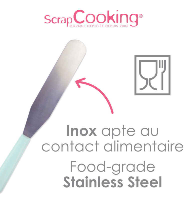 Scrapcooking Flexible Stainless Steel Spatula