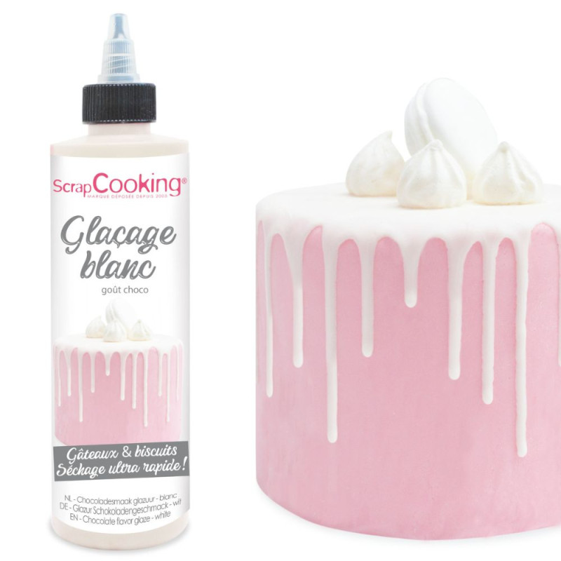 Scrapcooking Glaçage Blanc Goût Choco - Drip Cake