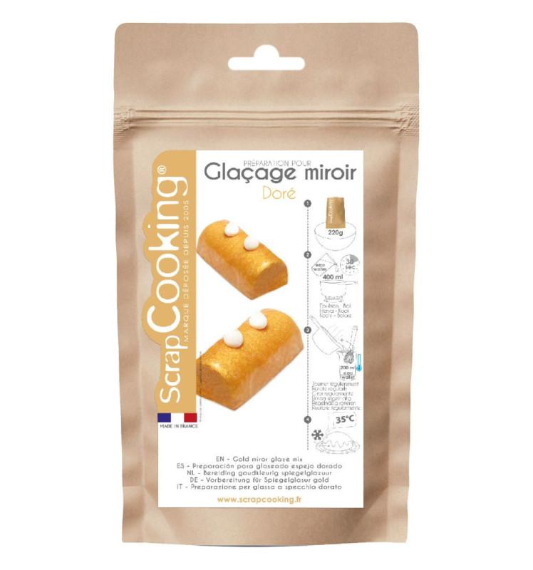 scrapcooking Glaçage miroir doré en poudre