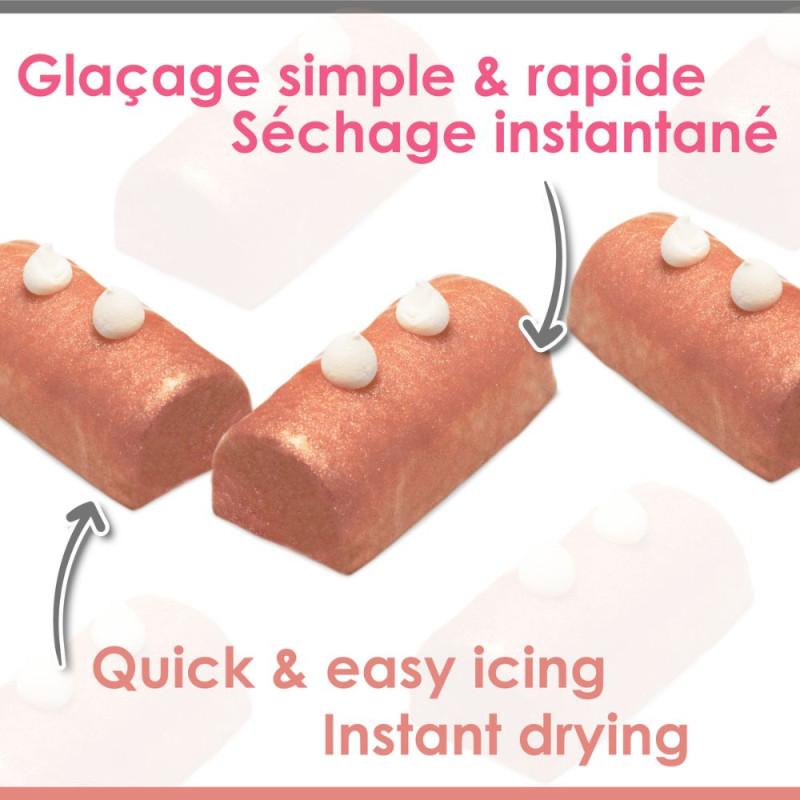 Scrapcooking Glaçage Miroir Or Rose En Poudre