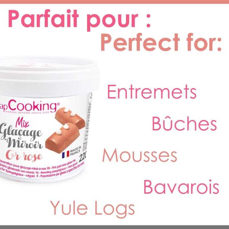 Scrapcooking Glaçage Miroir Or Rose En Poudre