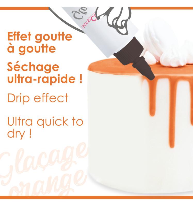 Scrapcooking Glaçage Orange Goût Choco - Drip Cake