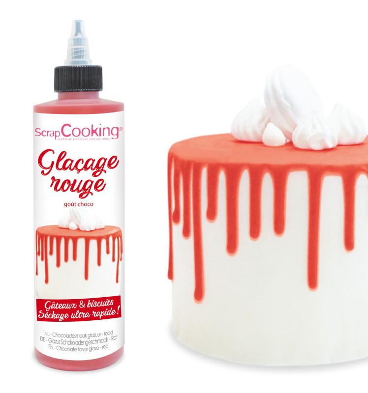 Scrapcooking Glaçage Rouge Goût Choco - Drip Cake