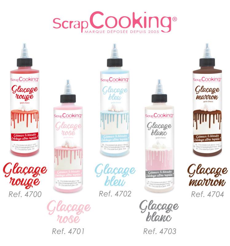 Scrapcooking Glaçage Rouge Goût Choco - Drip Cake