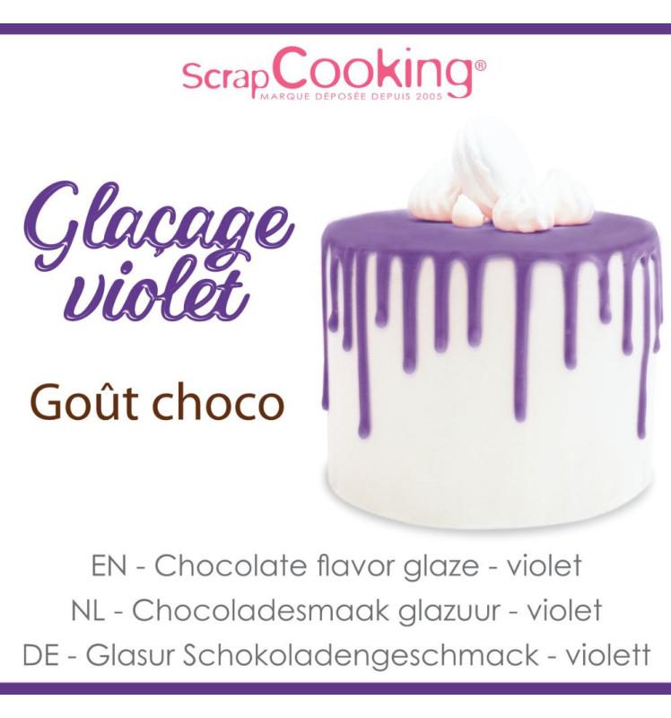 Scrapcooking Glaçage Violet Goût Choco - Drip Cake