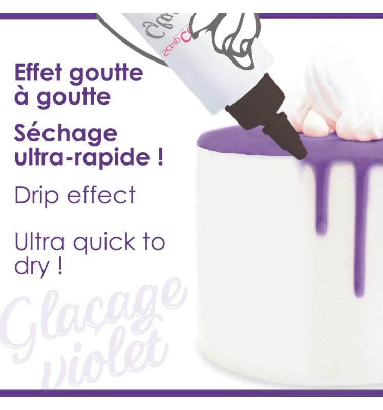 Scrapcooking Glaçage Violet Goût Choco - Drip Cake