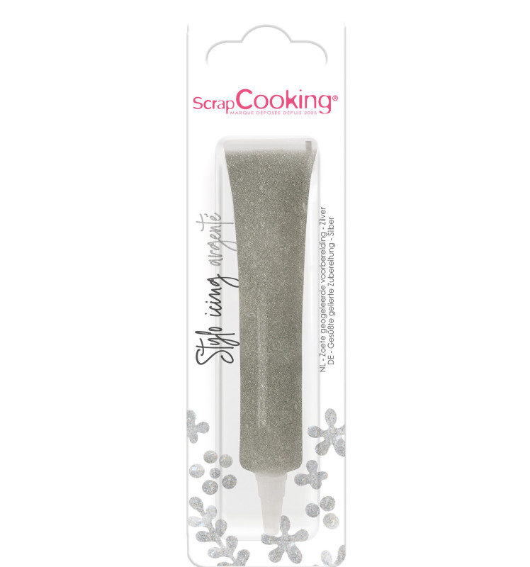 Scrapcooking Icing Stylo Argenté Irisé