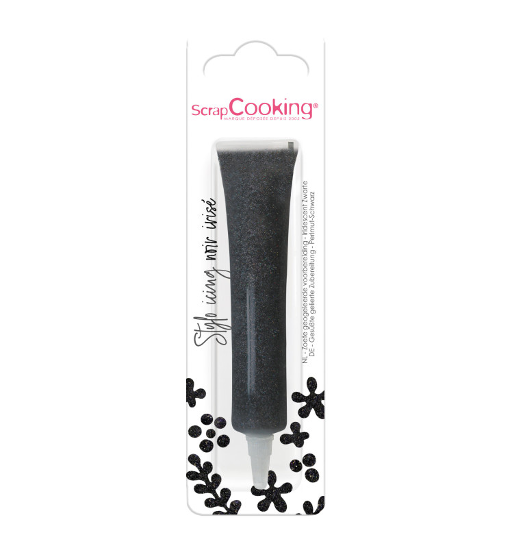 scrapcooking Icing stylo noir irisé