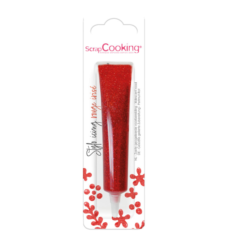 Scrapcooking Icing Stylo Rouge Irisé