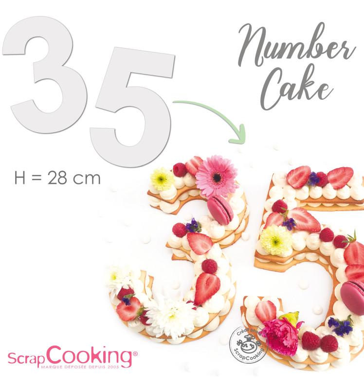 Scrapcooking Kit Number Cake