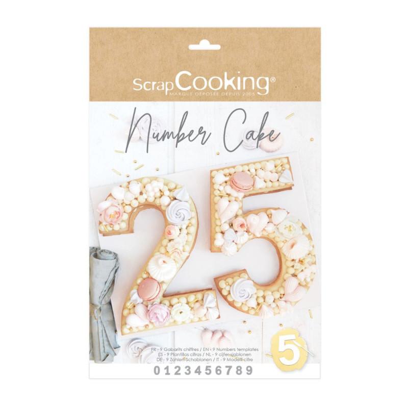 Scrapcooking Kit Number Cake