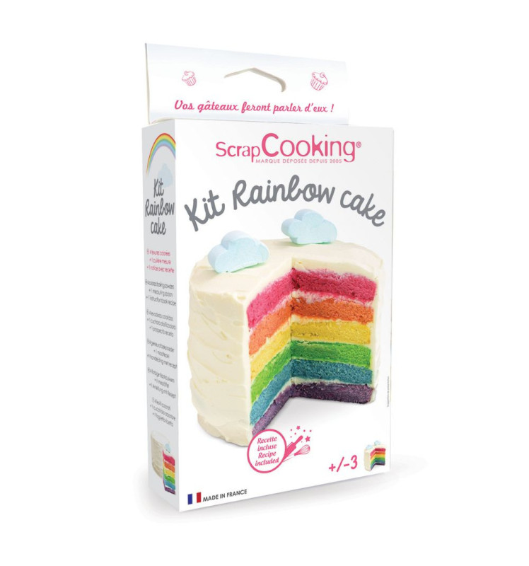 Scrapcooking Kit Rainbow Cake