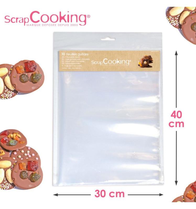Scrapcooking Lot De 10 Feuilles Guitare