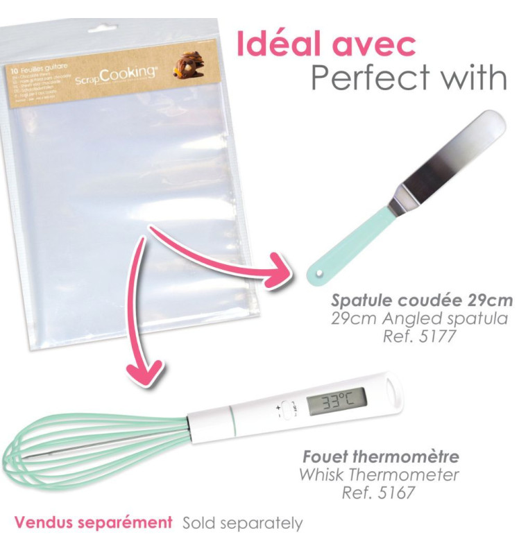 Scrapcooking Lot De 10 Feuilles Guitare