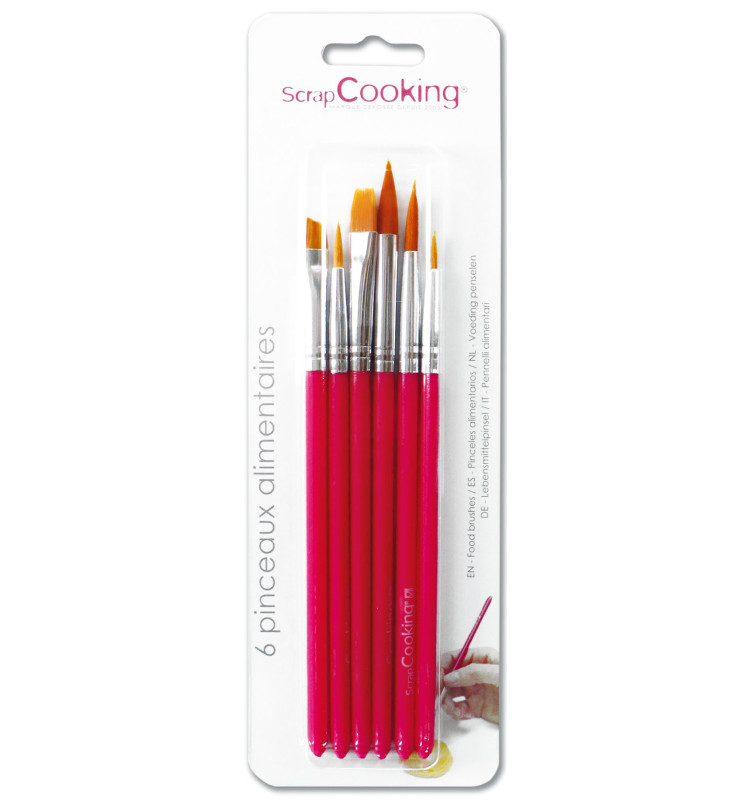 Scrapcooking Lot De 6 Pinceaux Alimentaires