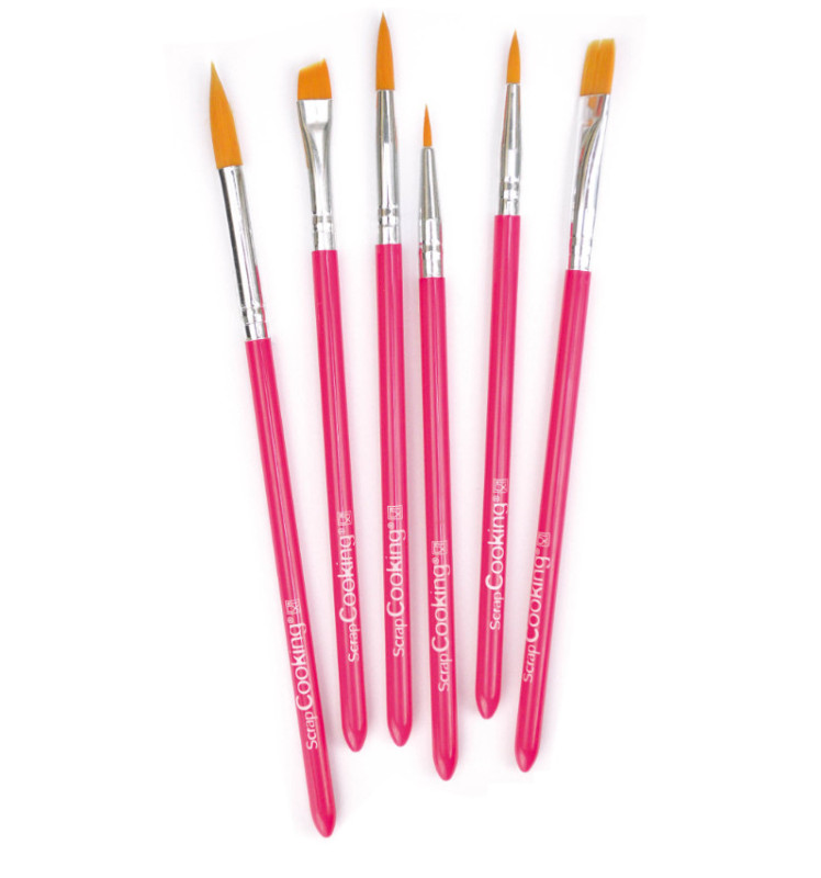 scrapcooking Lot de 6 pinceaux alimentaires