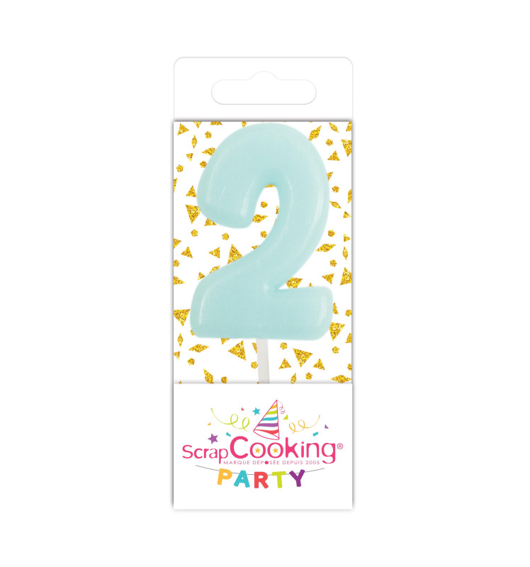 scrapcooking Mini bougie chiffre 2