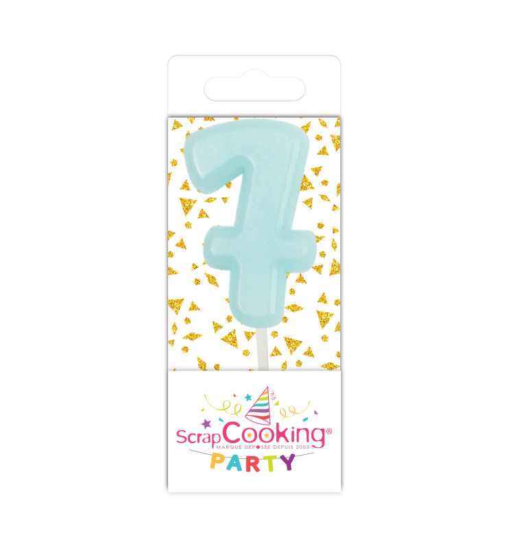 scrapcooking Mini bougie chiffre 7