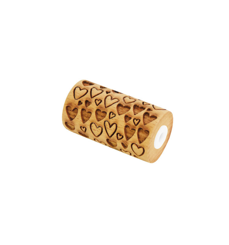 Scrapcooking Mini Rouleau Bois Empreinte Cœur
