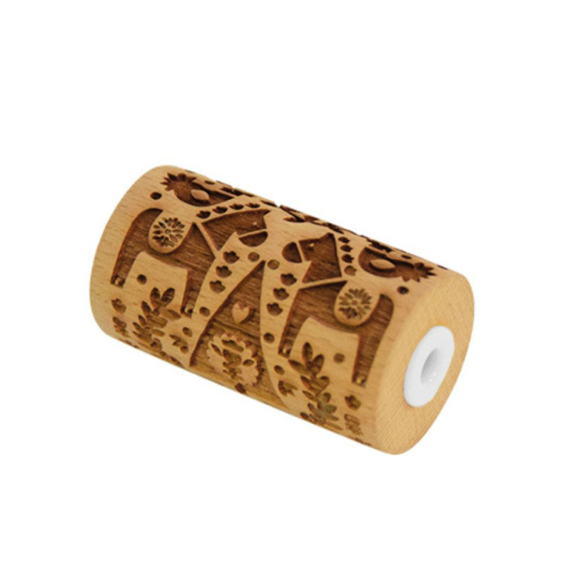 Scrapcooking Mini Rouleau Bois Empreinte Noël Déco