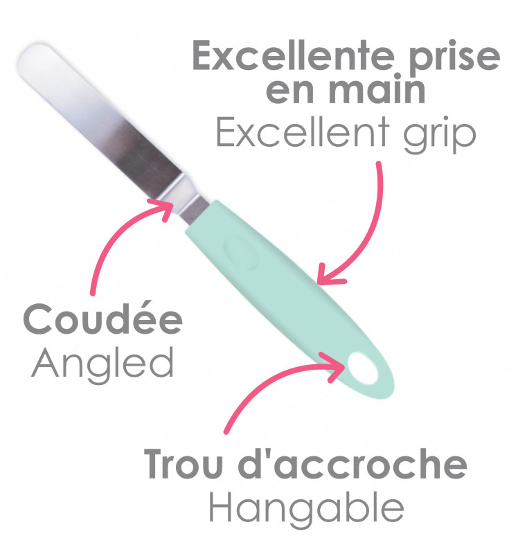 Scrapcooking Mini Spatule Coudée En Inox