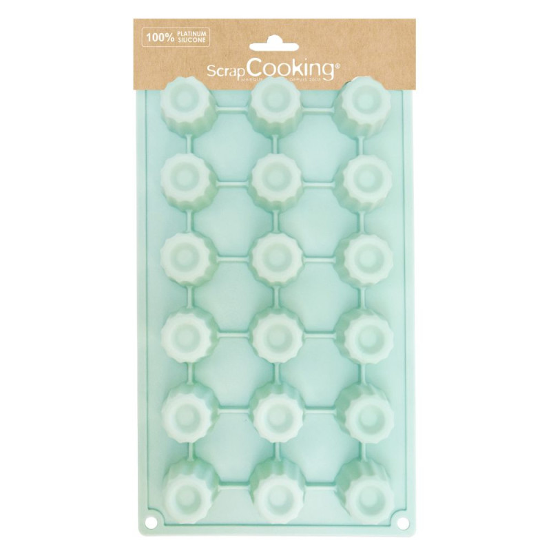 scrapcooking Moule à gâteaux silicone 18 cannelés