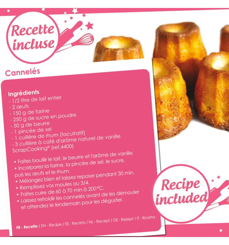 Scrapcooking Moule à Gâteaux Silicone 8 Cannelés