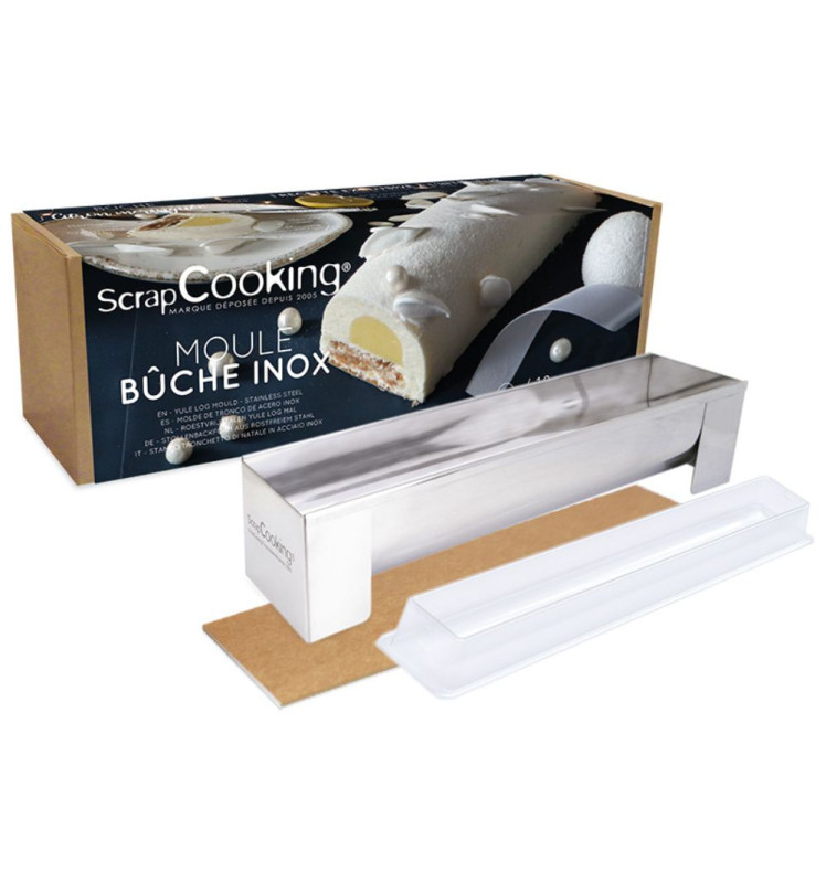 Scrapcooking Moule Bûche Inox + 1 Insert Offert