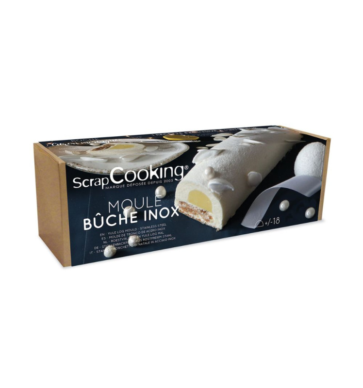 Scrapcooking Moule Bûche Inox + 1 Insert Offert