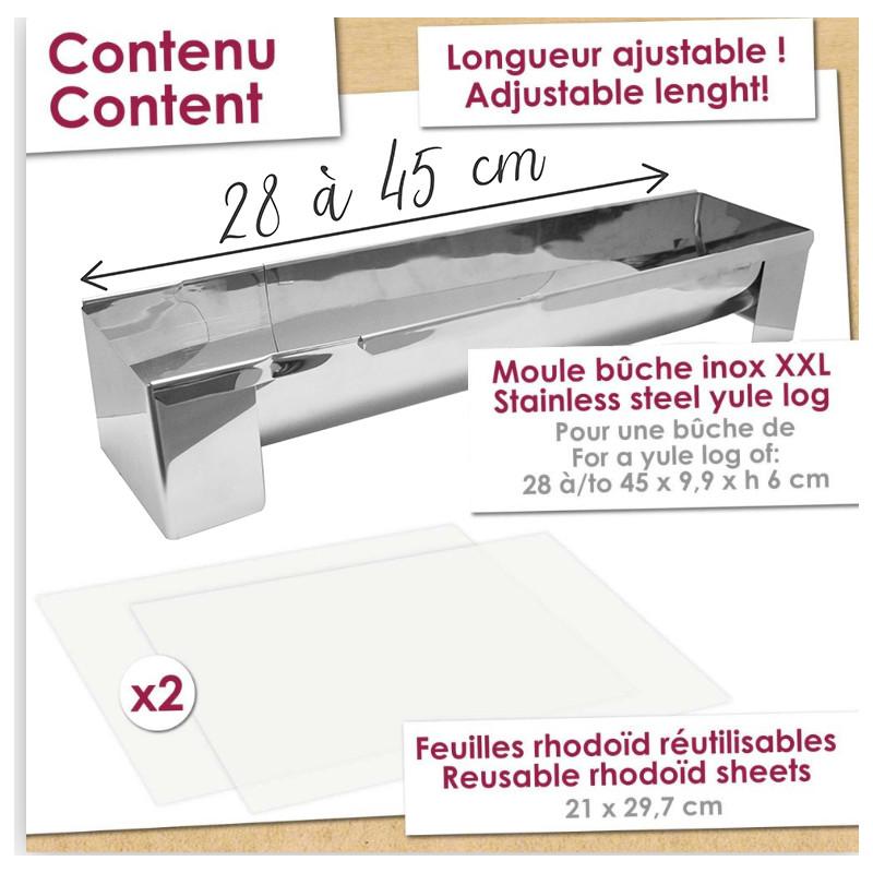 Scrapcooking Moule Bûche Inox XXL