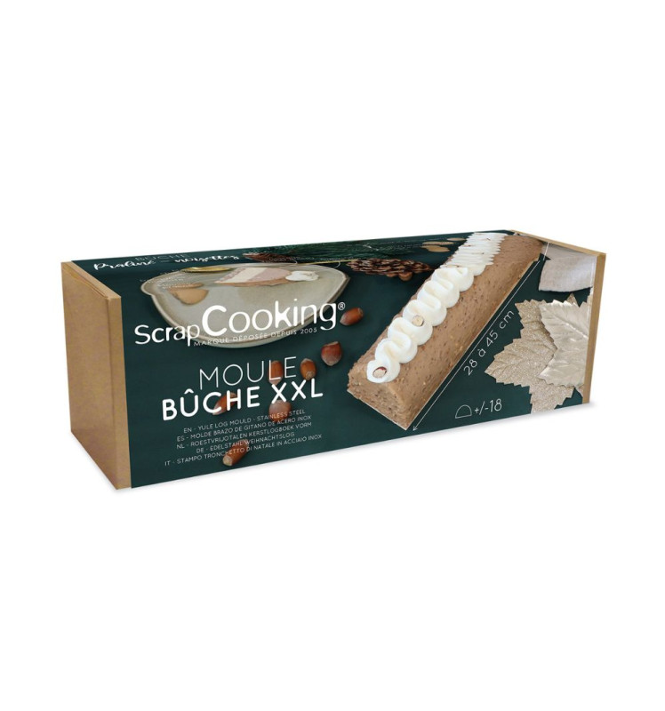 scrapcooking Moule bûche inox XXL