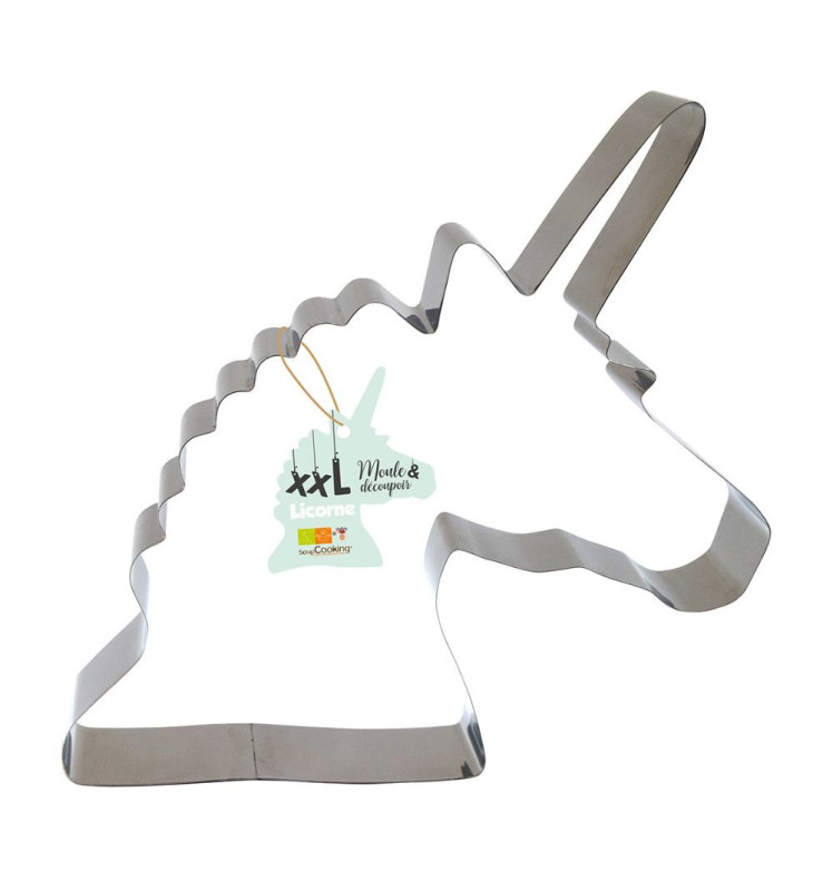 Scrapcooking Moule Découpoir XXL Inox Licorne