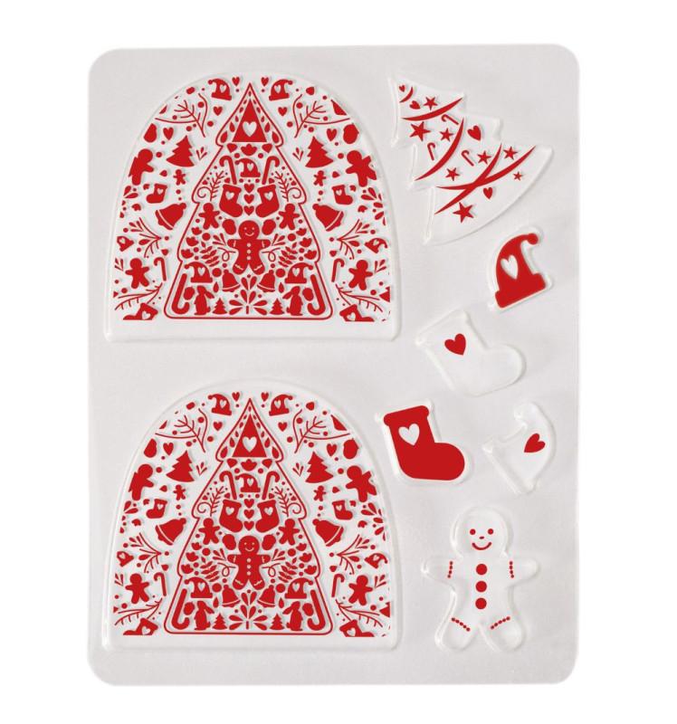 Scrapcooking Moule Embout De Bûche Motif Noël