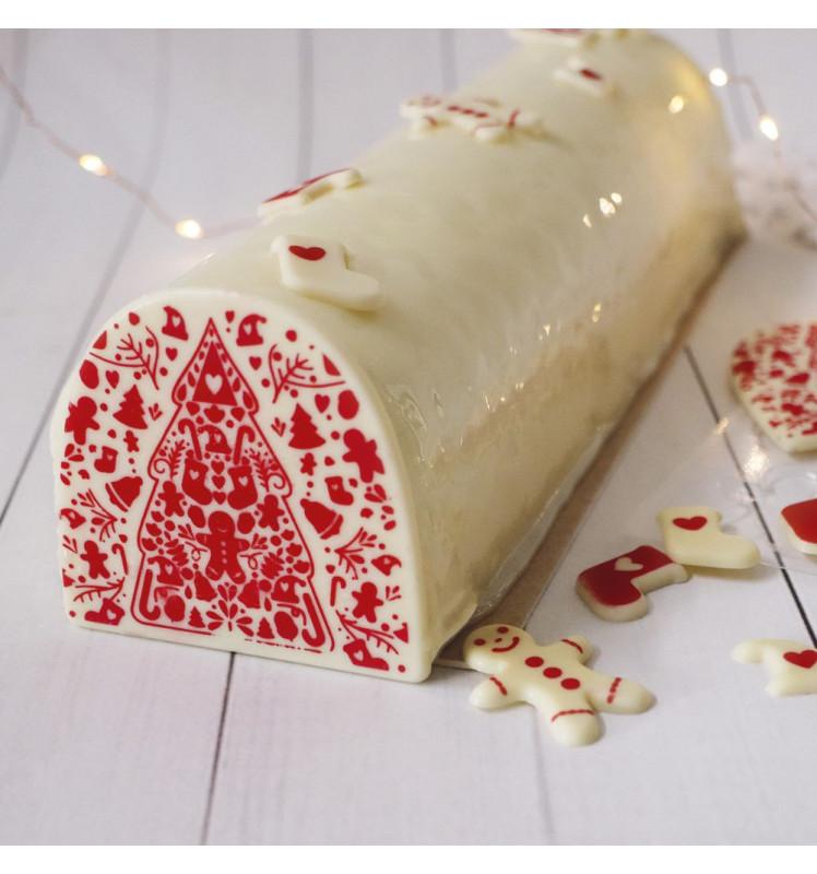 Scrapcooking Moule Embout De Bûche Motif Noël