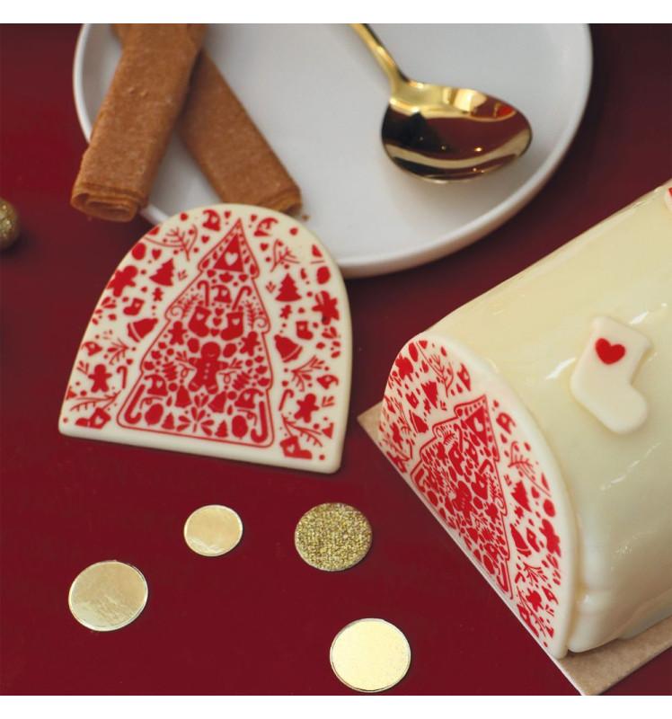 Scrapcooking Moule Embout De Bûche Motif Noël