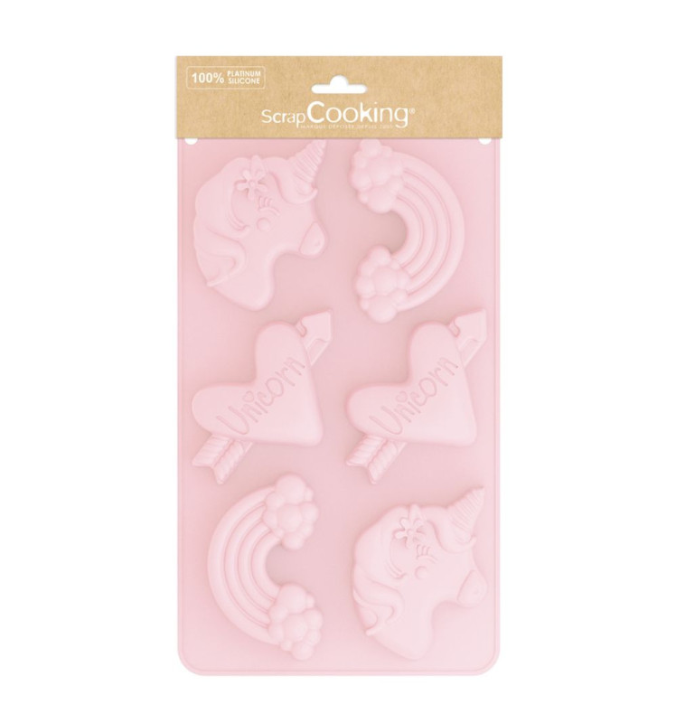 scrapcooking Moule en silicone multi-licorne