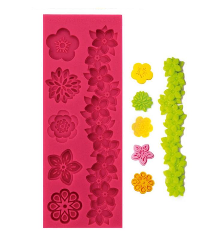 Scrapcooking Moule Pâte à Sucre Fleurs