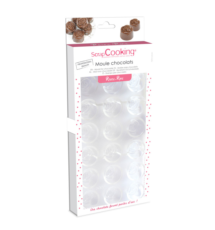 Scrapcooking Moule Rigide Chocolats Roses