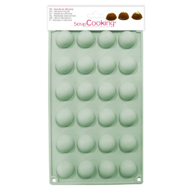 scrapcooking Moule silicone 24 demi-sphères