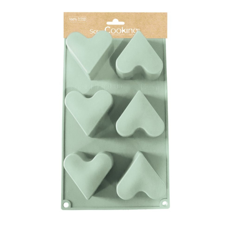 Scrapcooking Moule Silicone 6 Cœurs