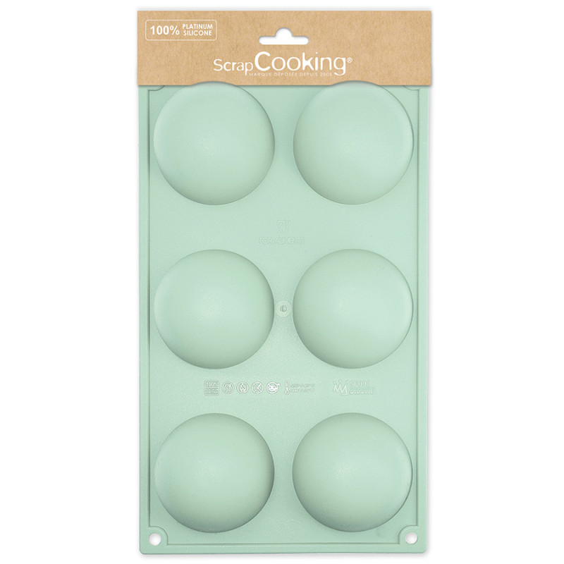 scrapcooking Moule silicone 6 demi-sphères