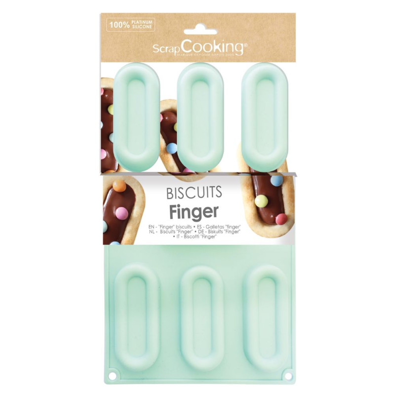 scrapcooking Moule silicone biscuit finger